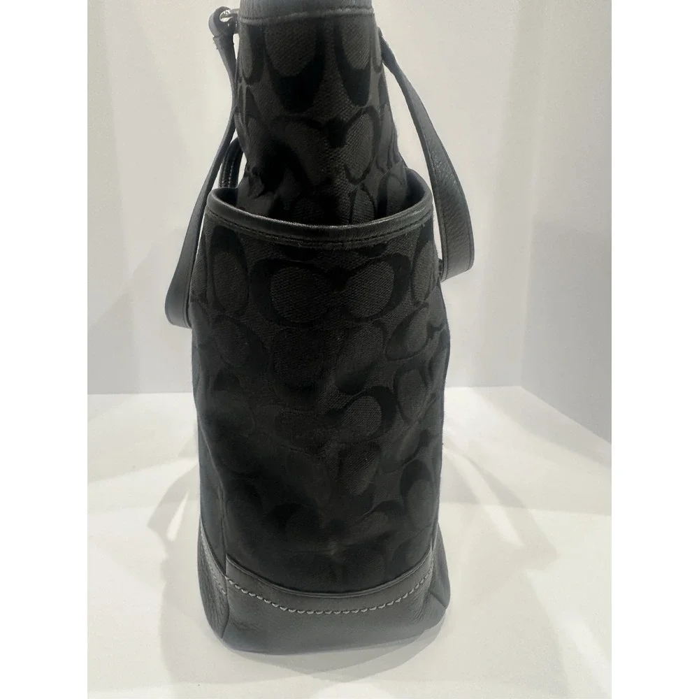 Coach black signature